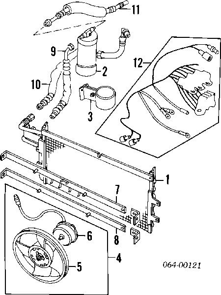 Ventilador (roda de aletas) do radiador de aparelho de ar condicionado para Land Rover Discovery (LG, LJ)