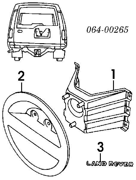 Consola da roda de recambio para Land Rover Discovery (LJ ,LT)