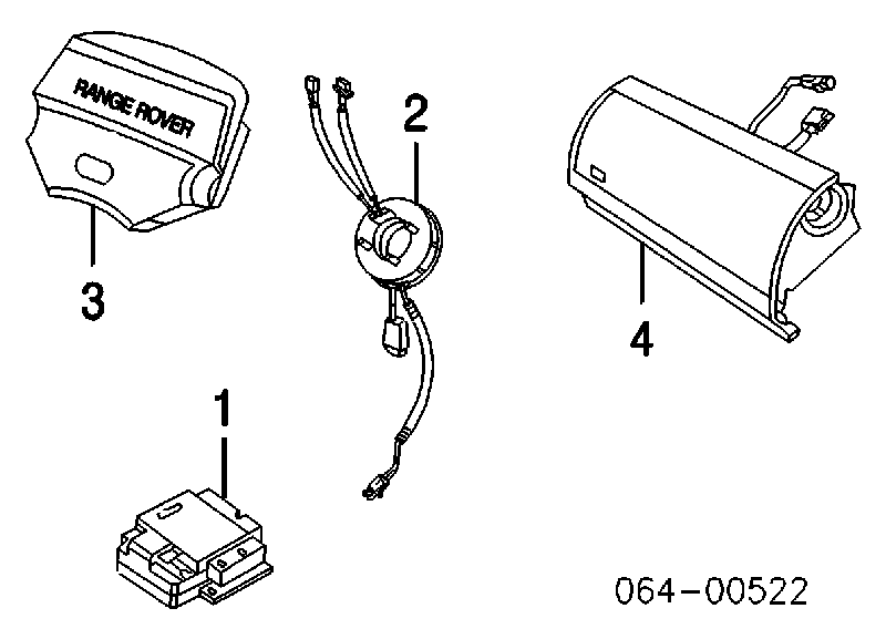 Cinto de segurança (AIRBAG) de condutor para Land Rover Range Rover (LP)