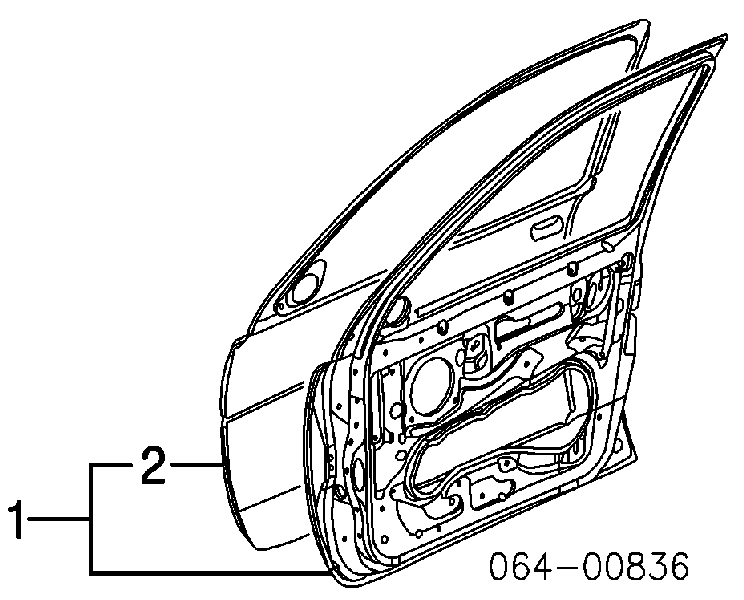 Porta dianteira direita para Land Rover Freelander (LN)