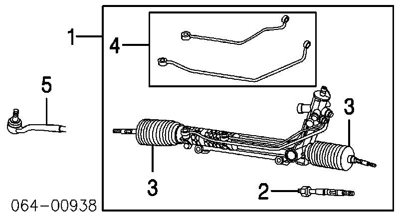 Bota de proteção do mecanismo de direção (de cremalheira) para BMW 7 (E65, E66, E67)