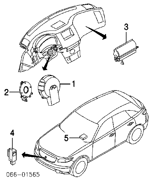 K851ECG010 Nissan подушка безопасности (airbag пассажирская)
