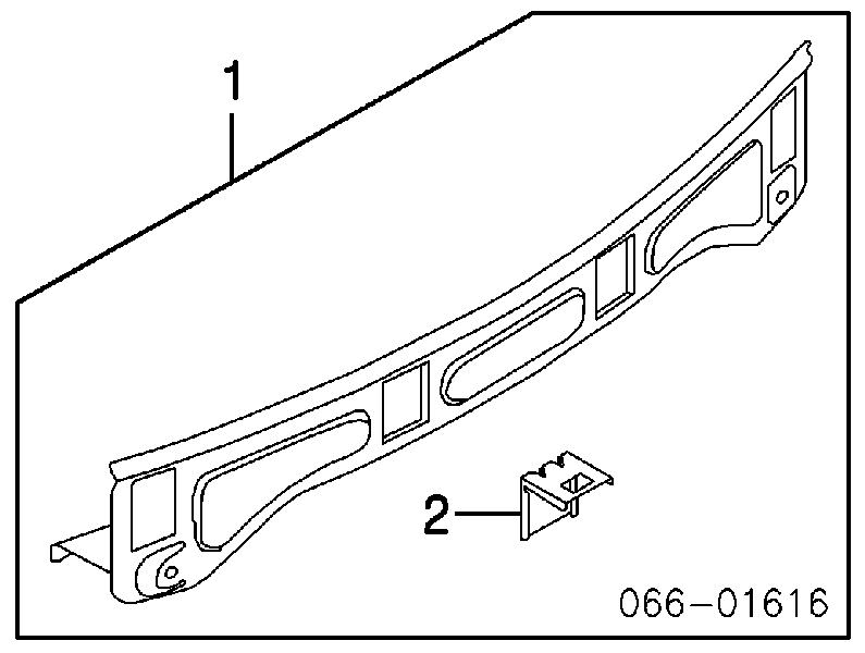 Painel traseiro da seção de bagagem para Infiniti FX (S50)