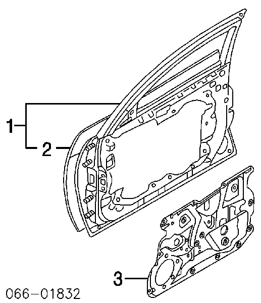 Дверь передняя левая 80153CG000 Nissan