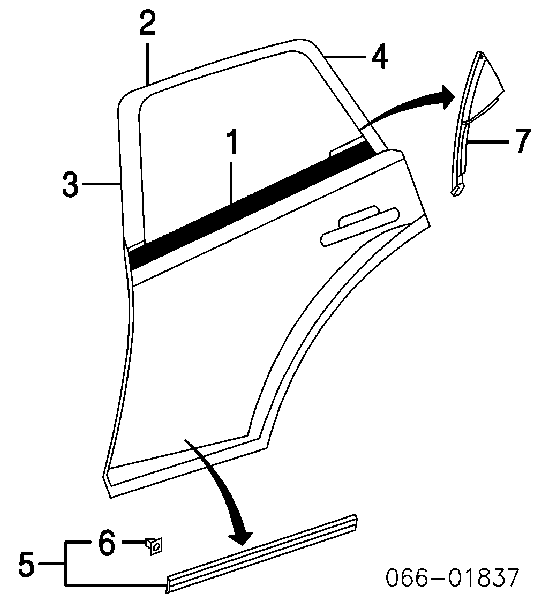 Moldura da porta traseira esquerda inferior para Infiniti FX35 