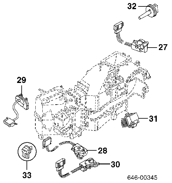 Resistor (resistência) de ventilador de forno (de aquecedor de salão) para Audi 80 (8C, B4)