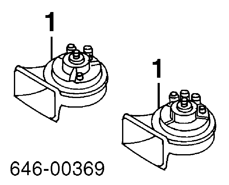 Sinal sonoro (cláxon) para Seat Alhambra (7V8, 7V9)