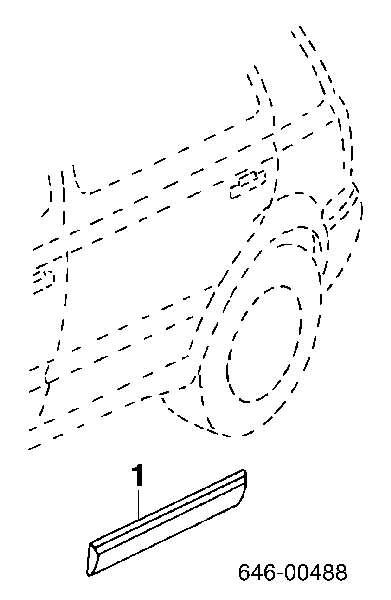 5703049523578P 4max moldura da porta traseira direita