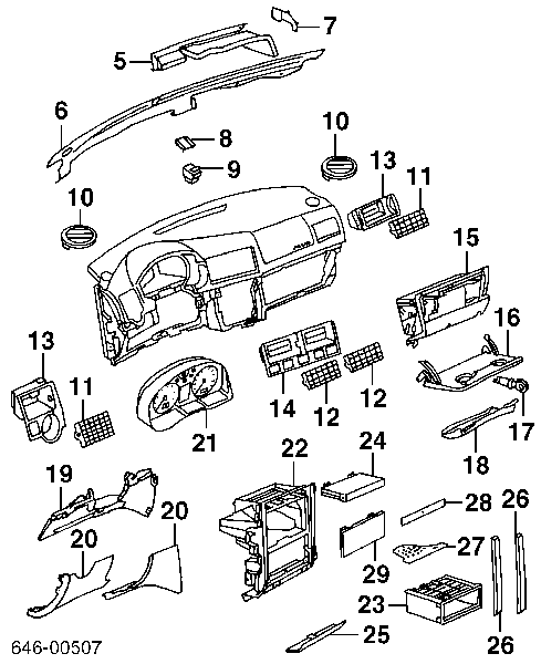 Grelha de limpadores de pára-brisa para Volkswagen Bora (1J2)