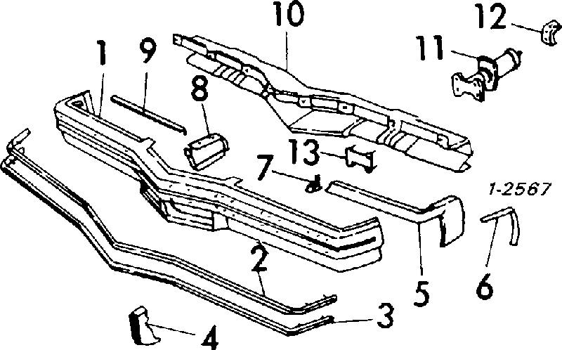 B11146 Romix cápsula (prendedor de fixação do pára-choque traseiro)