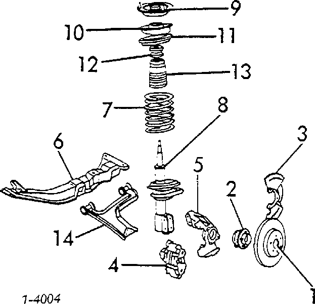 90125889 General Motors pára-choque (grade de proteção de amortecedor dianteiro)