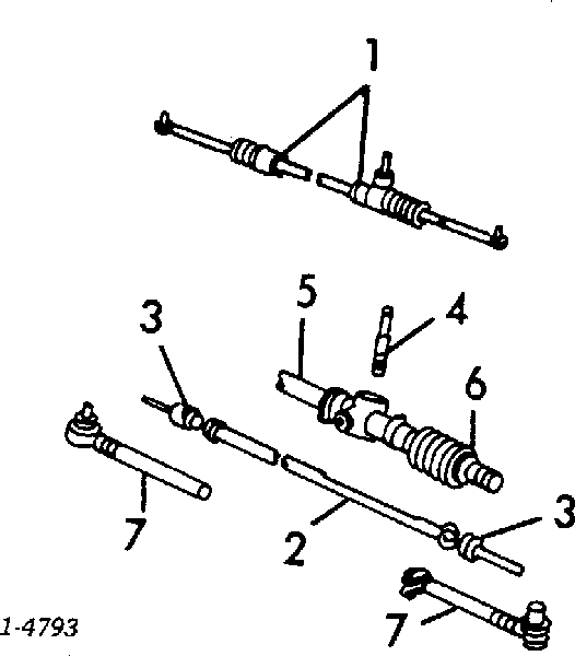 Рулевая тяга 94843588 General Motors