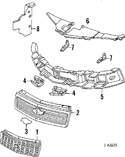 Решетка радиатора на Chevrolet Lumina (Шевроле Люмина)