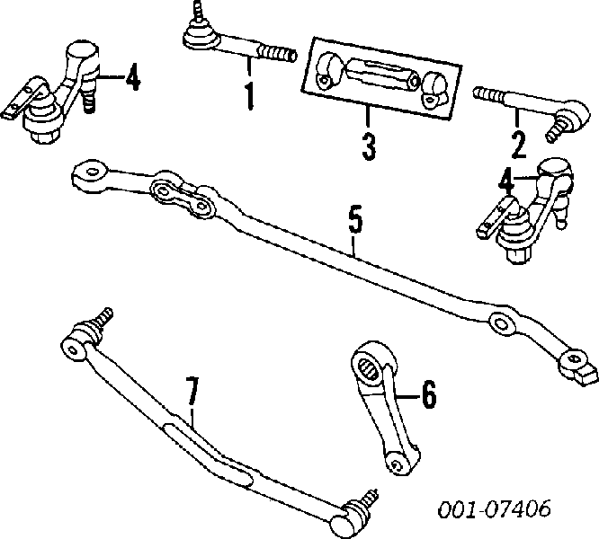 ES2838RL TVI наконечник рулевой тяги внутренний