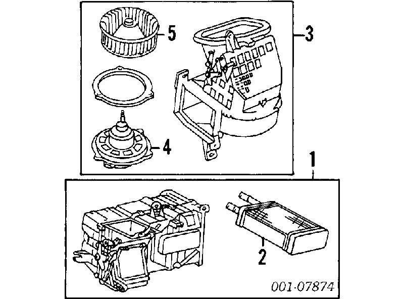 94843830 General Motors motor de ventilador de forno (de aquecedor de salão)