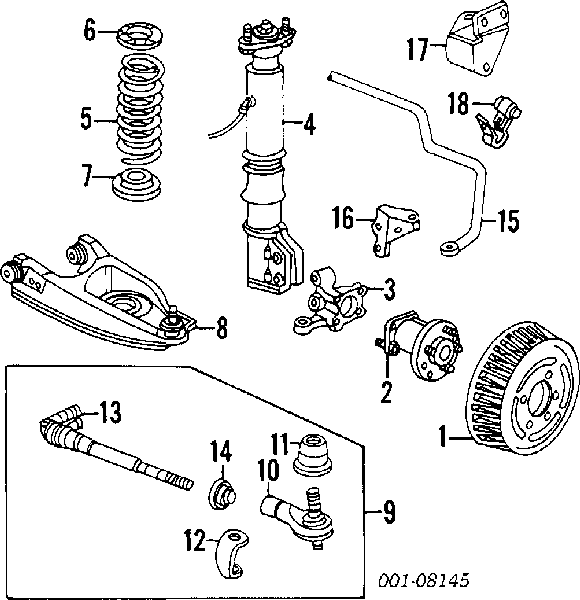 Ступица задняя 7470595 General Motors