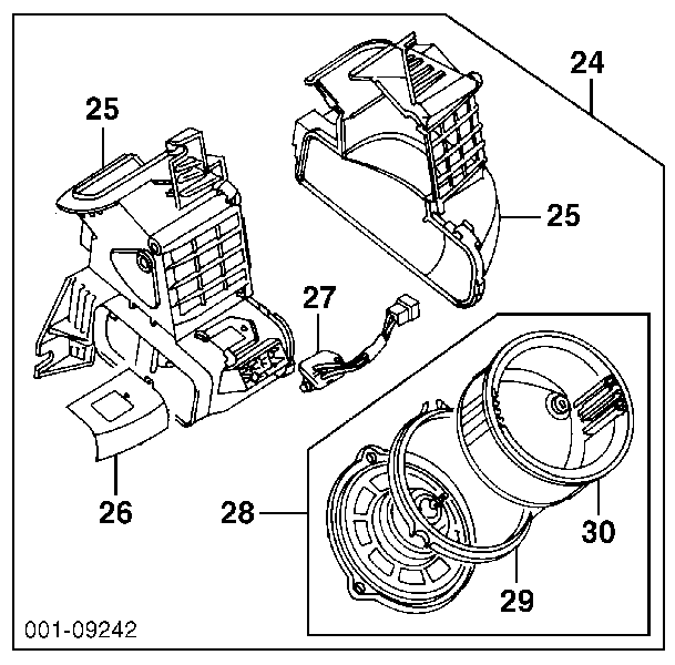 96059569 General Motors motor de ventilador de forno (de aquecedor de salão)