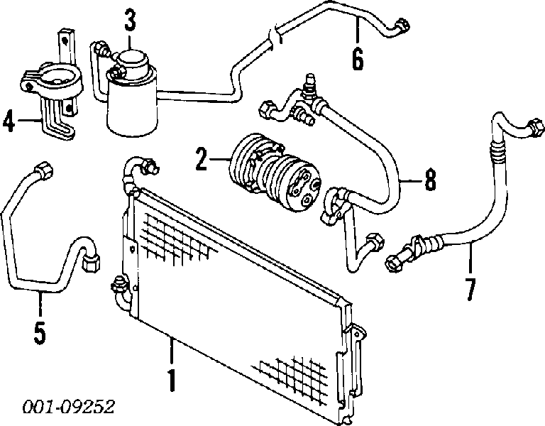 Радиатор кондиционера Понтиак Гранд Ам GT (Pontiac Grand Am)
