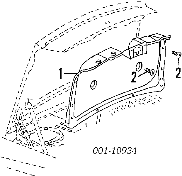 20732399 General Motors cápsula (prendedor de fixação de revestimento de tampa de porta-malas)