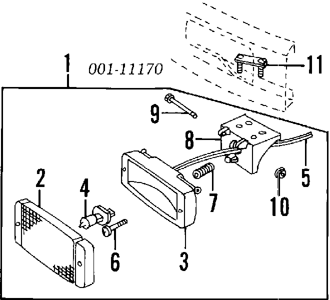 01225N8011 Nissan parafuso (porca de fixação)