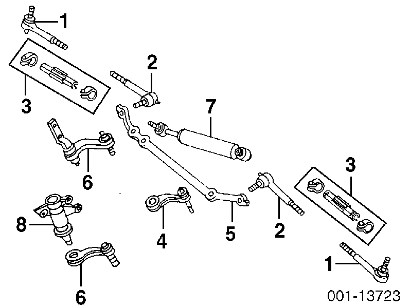 ES2837RL Moog наконечник рулевой тяги внутренний