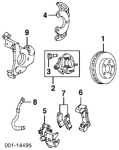 Передние тормозные колодки 18048652 General Motors