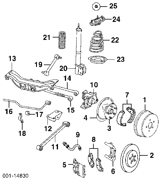 Задняя ступица 7470611 General Motors