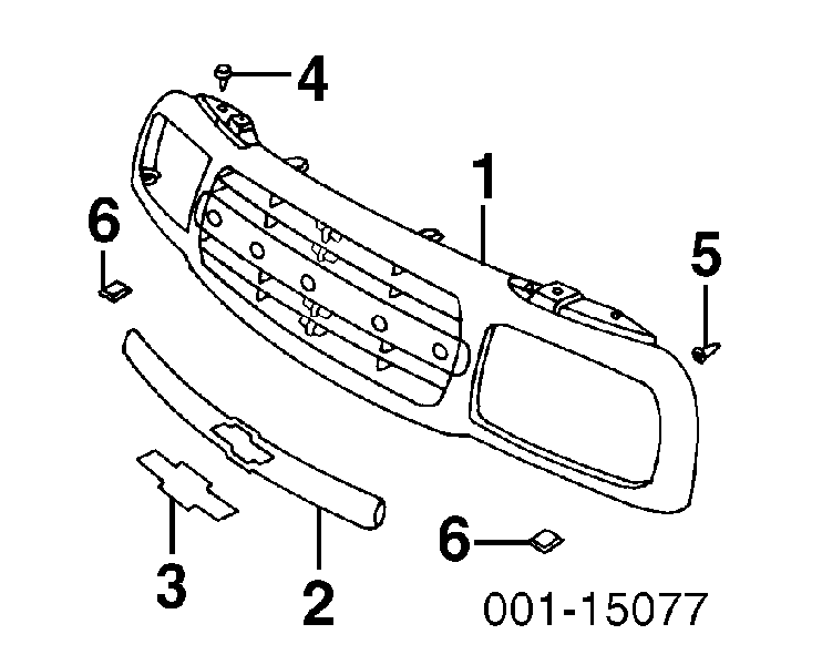 Решетка радиатора на Chevrolet Tracker (Шевроле Трэкер)