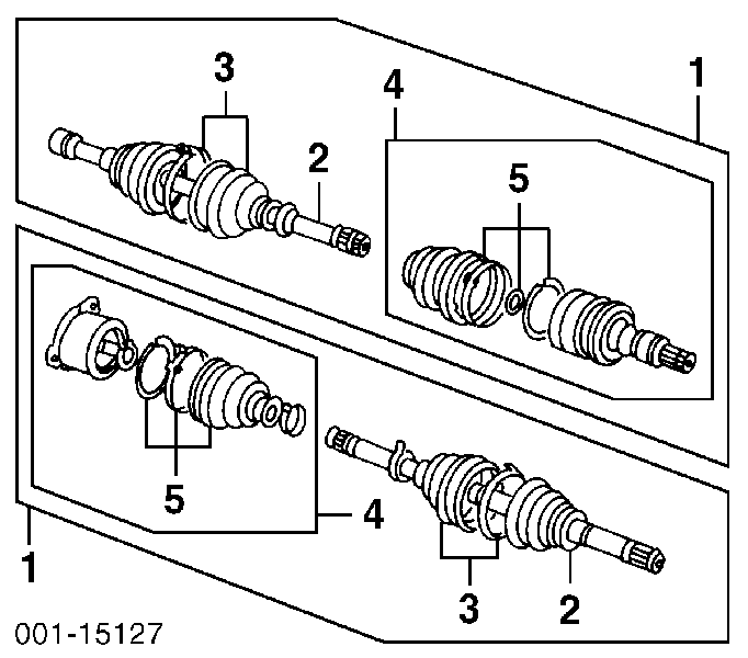 Полуось (привод) передняя правая 30024183 General Motors