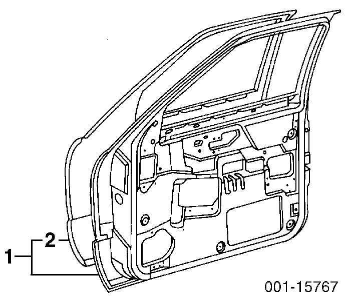 Передняя левая дверь Шевроле Блейзер S10 (Chevrolet Blazer)