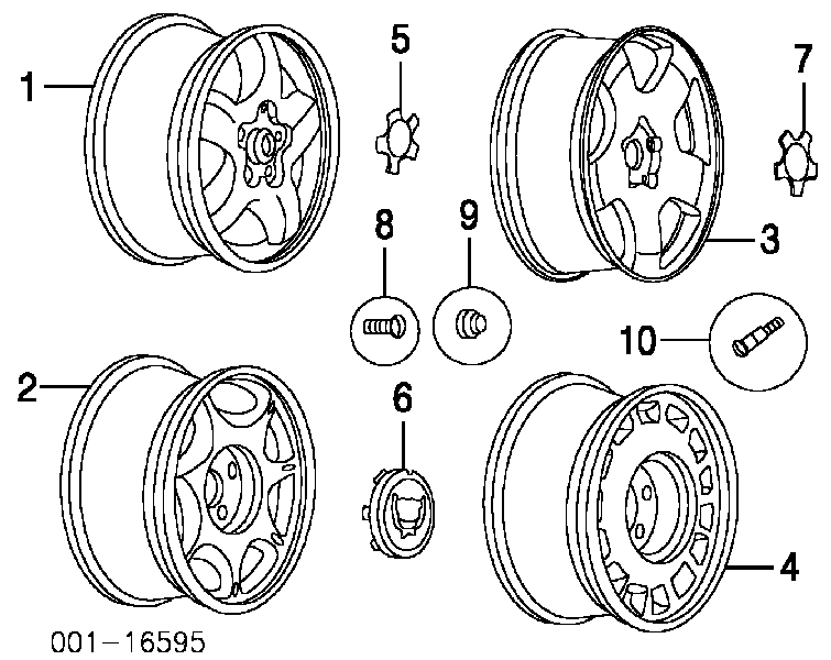 Parafuso de roda para Opel Meriva 