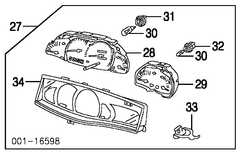 Лампочка 90563990 Opel