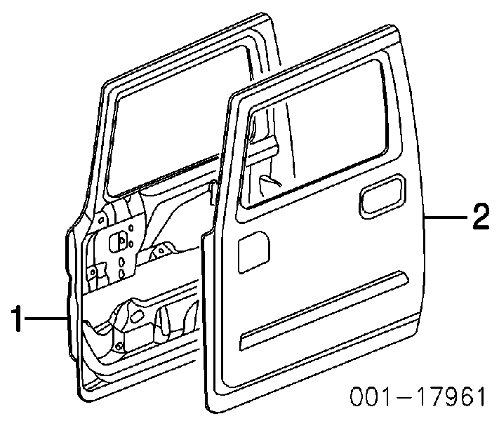 Панель-щека двери передней левой на Hummer H2 