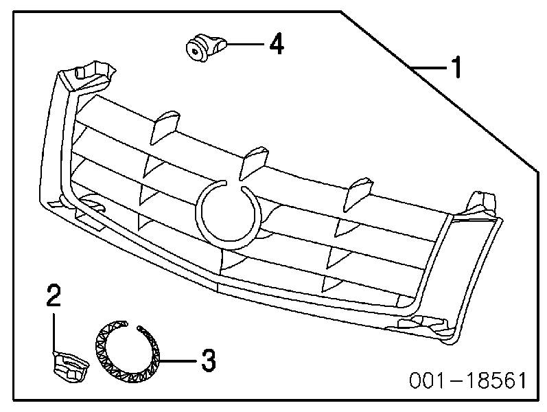 Решетка радиатора на Cadillac Escalade (Кадиллак Эскалэйд)