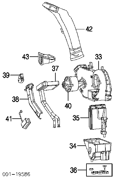 Мотор вентилятора печки (отопителя салона) на Cadillac Escalade 