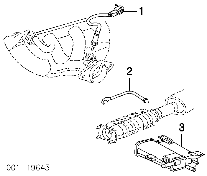 12573005 General Motors sonda lambda, sensor de oxigênio até o catalisador