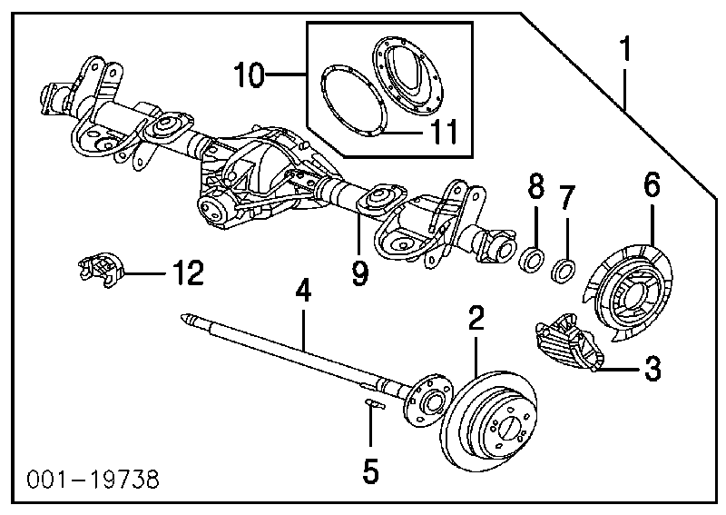 Задние тормозные колодки 88935752 General Motors