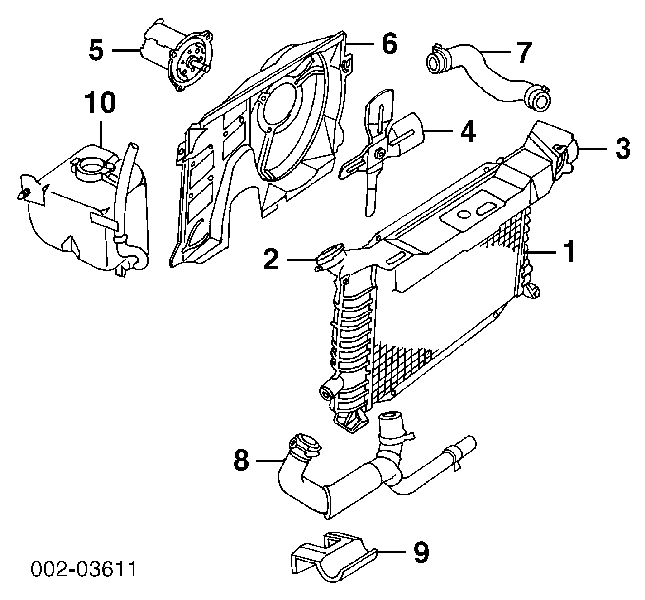 E7FZ8501B Ford bomba de água (bomba de esfriamento)