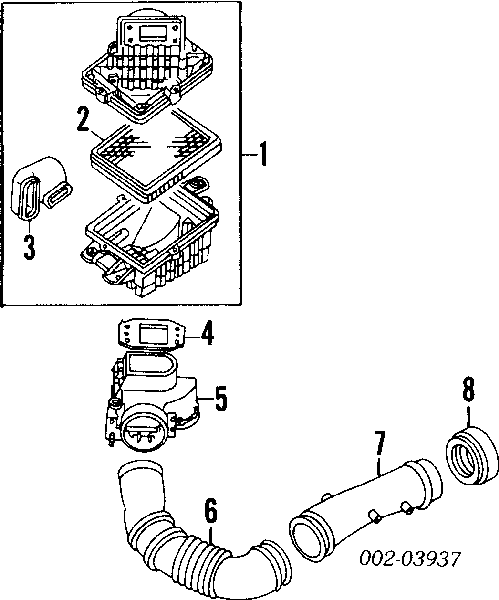 E9BZ9601A Ford filtro de ar