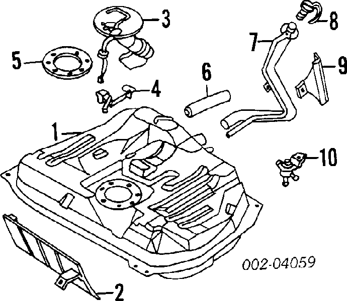 Топливный насос электрический погружной F1JY9350A Ford