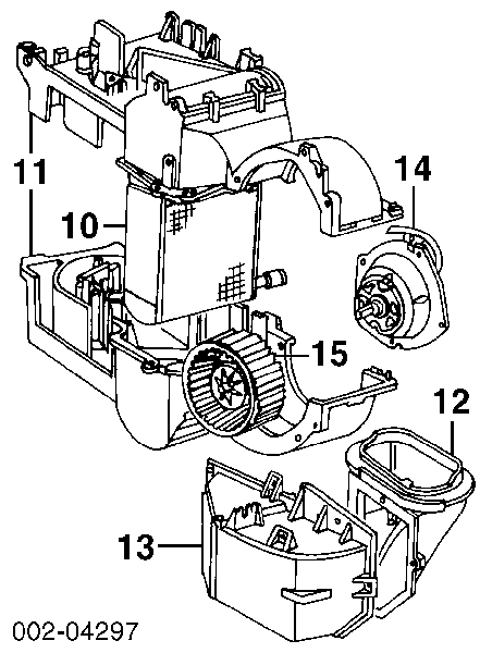 Радиатор печки (отопителя) на Ford Taurus LX 