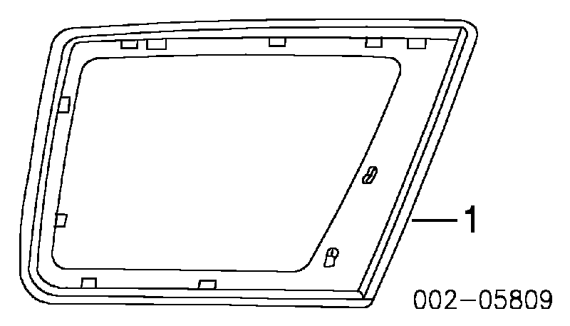 Стекло кузова (багажного отсека) левое на Ford Explorer 