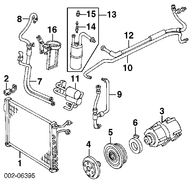F4XY19D701A Ford válvula de reabastecimento de aparelho de ar condicionado