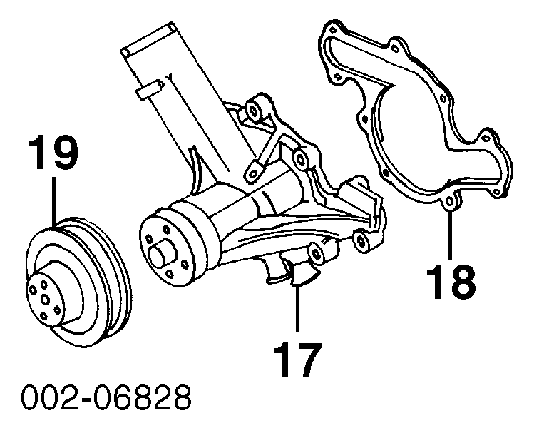 F42Z8501A Ford bomba de água (bomba de esfriamento)