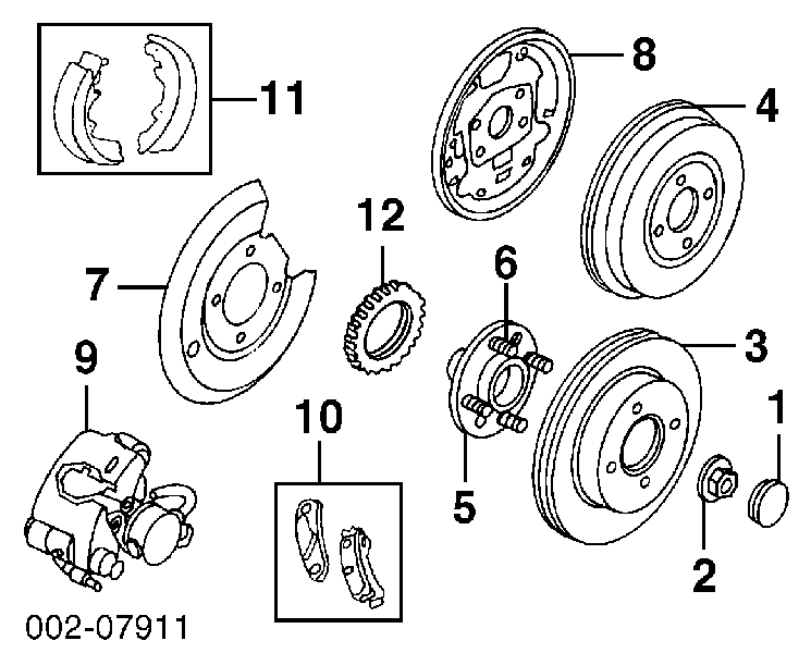 Тормозные диски F5RZ2C026A Ford