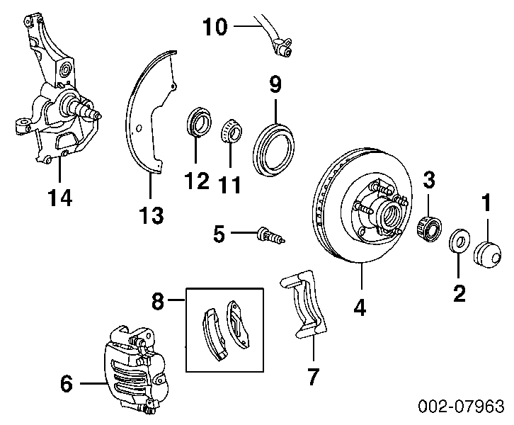 Передние тормозные диски F87Z1102GA Ford