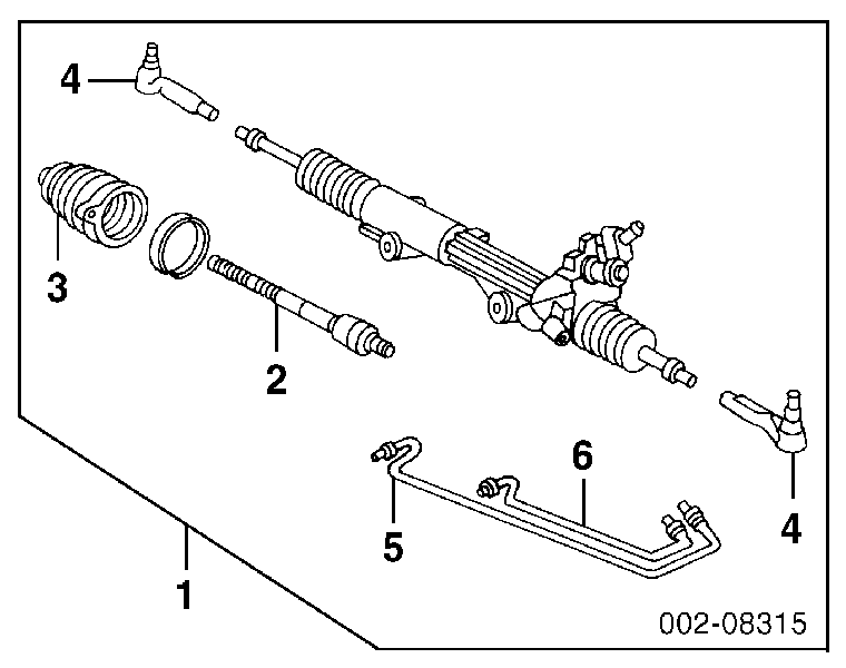 Рулевая рейка 1W4Z3504AARM Ford