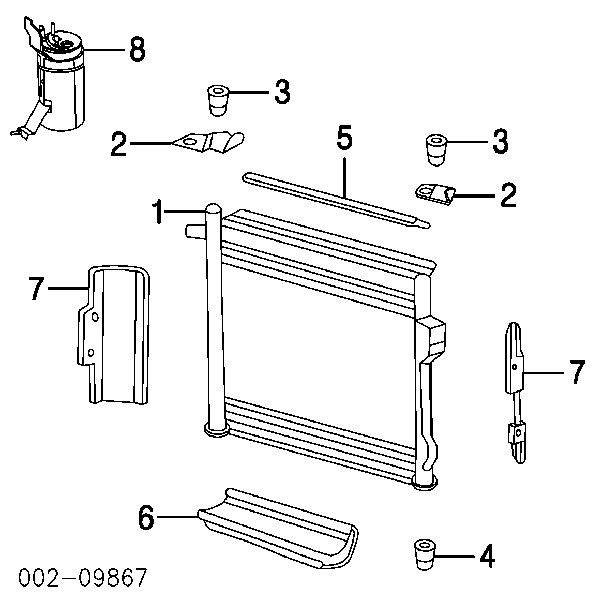 1L2Z19C836BA Ford ресивер-осушитель кондиционера