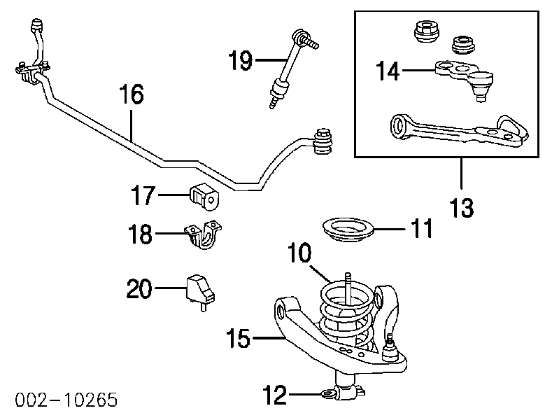 F7AZ3049AA Ford Верхние шаровые опоры