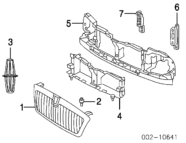 2L7Z8A284AA Ford суппорт радиатора в сборе (монтажная панель крепления фар)